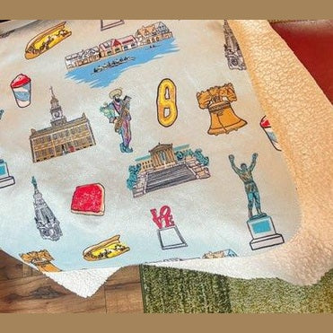 Manta de felpa de Filadelfia de 60 x 80 pulgadas 