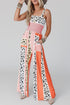 Wide Leg Color Block Jumpsuit
