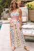 Wide Leg Color Block Jumpsuit