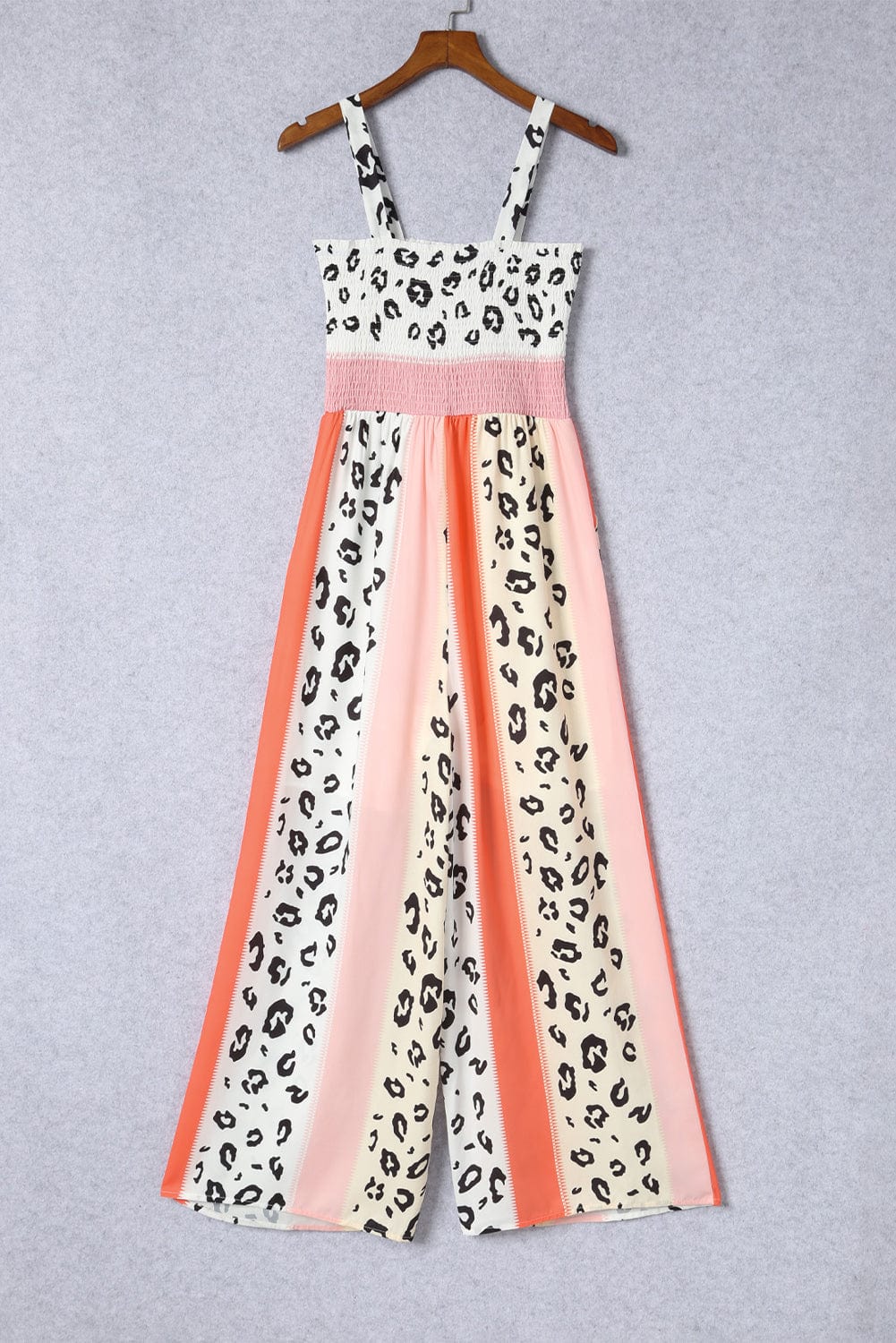 Wide Leg Color Block Jumpsuit