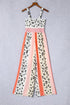 Wide Leg Color Block Jumpsuit