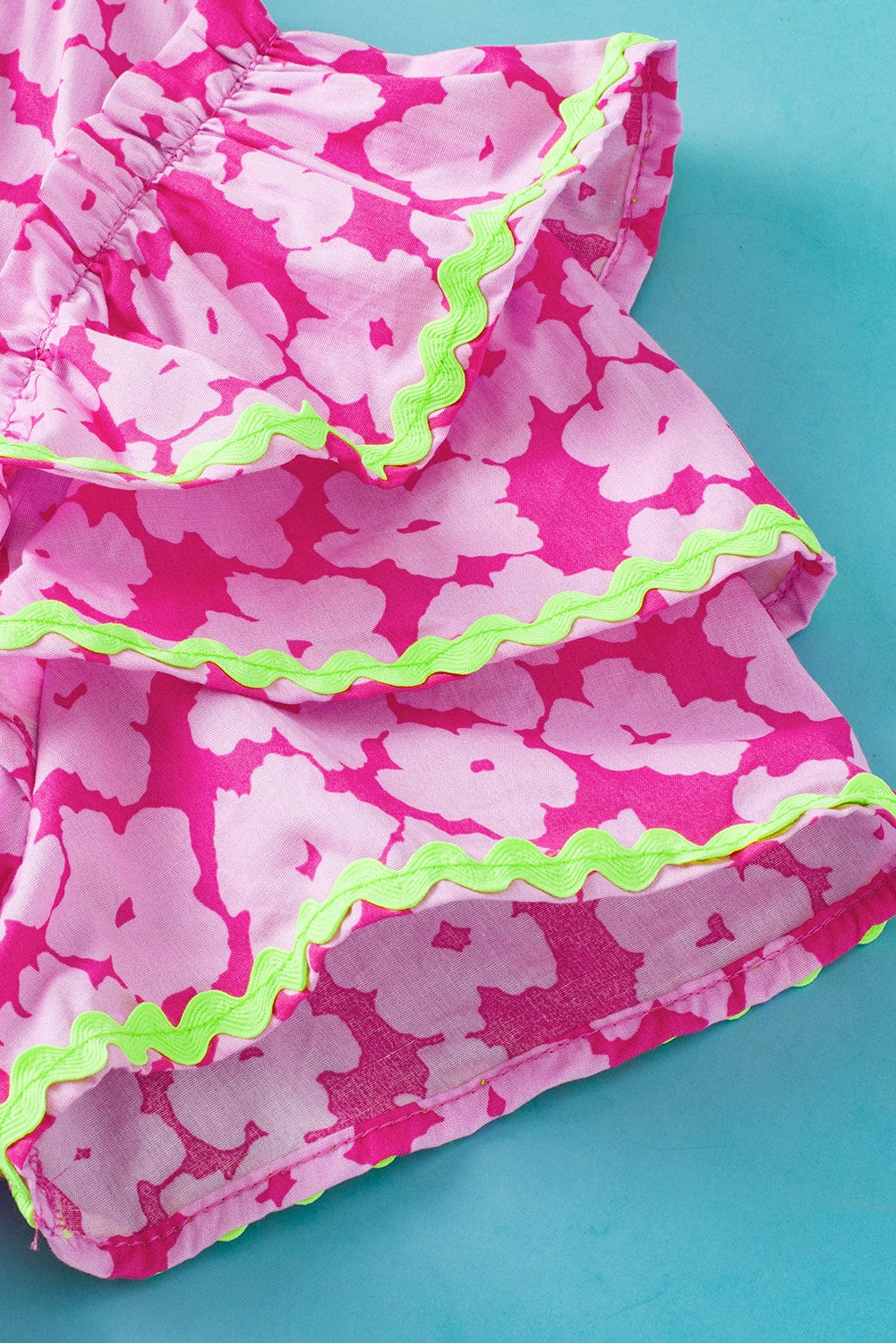Pretty Pink Flower Print Top