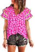 Pretty Pink Flower Print Top