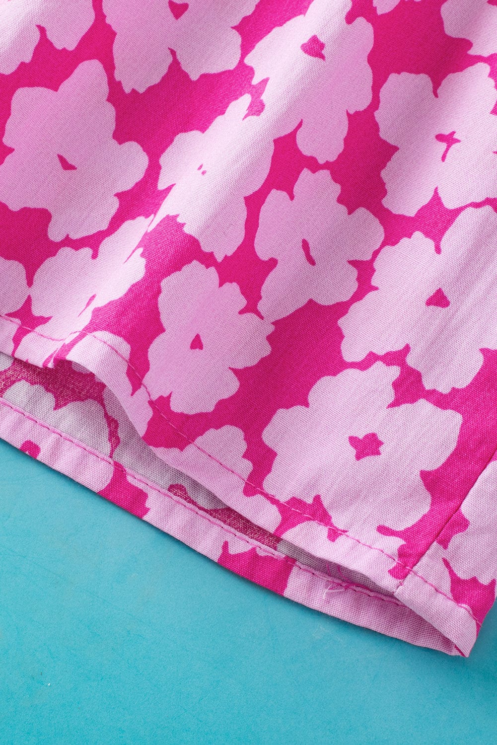 Pretty Pink Flower Print Top