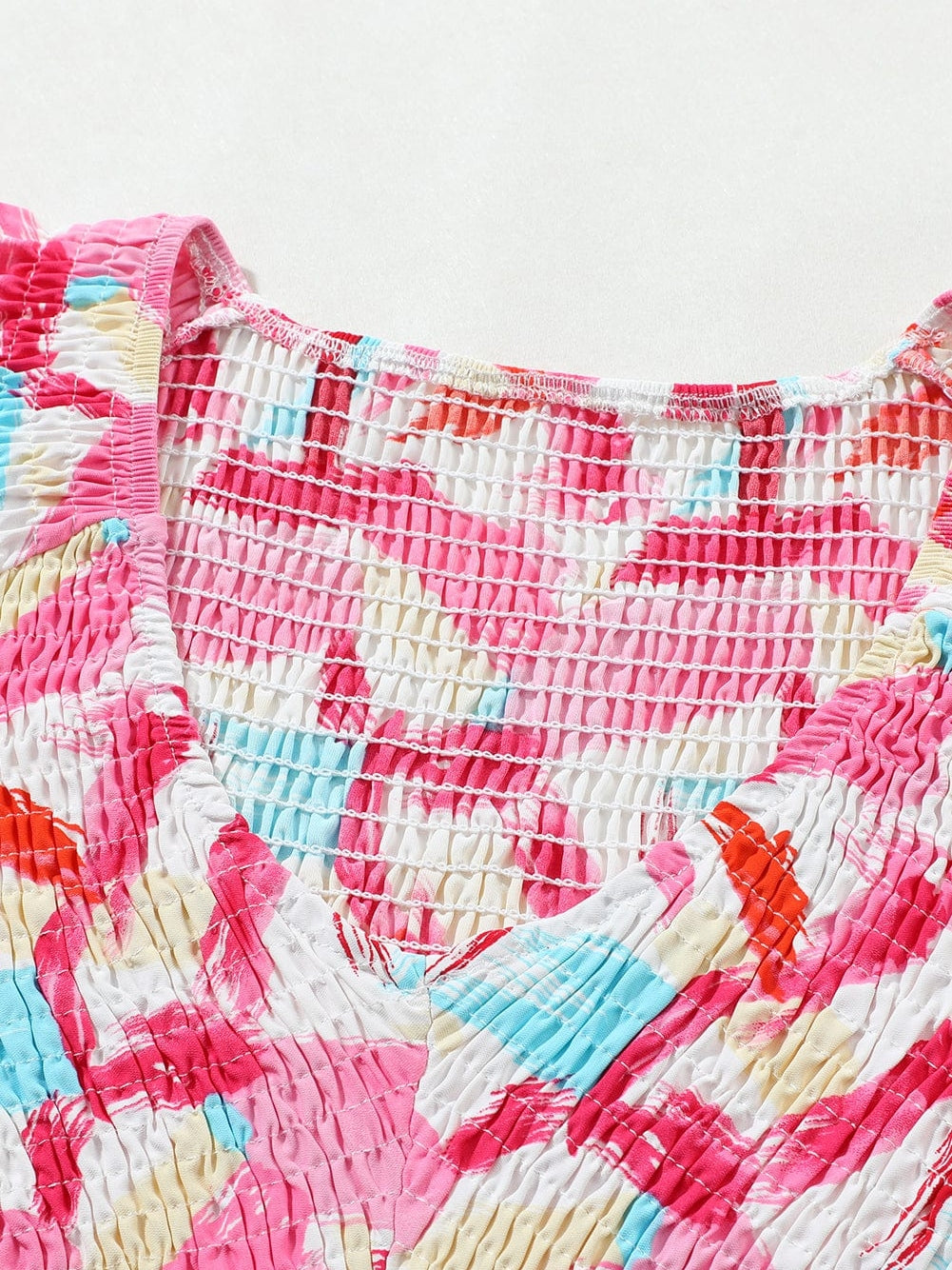 Summer Abstract Print Blouse