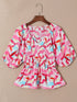 Summer Abstract Print Blouse