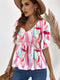 Statement Abstract Print Blouse