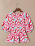 Summer Abstract Print Blouse