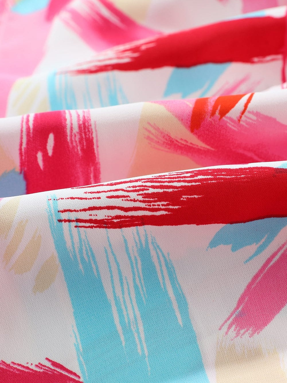 Summer Abstract Print Blouse