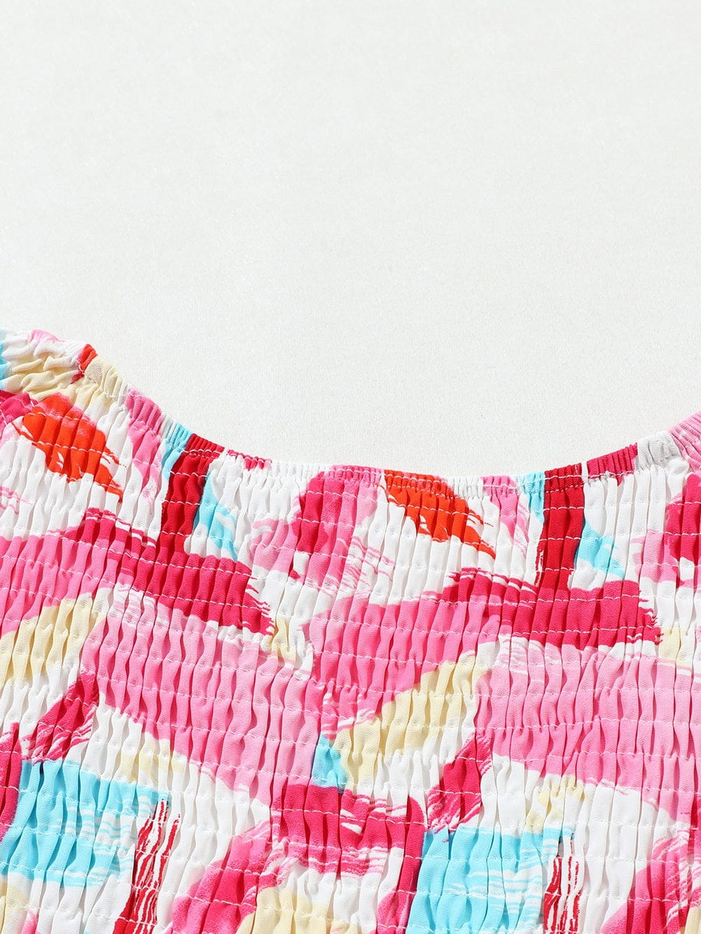 Summer Abstract Print Blouse