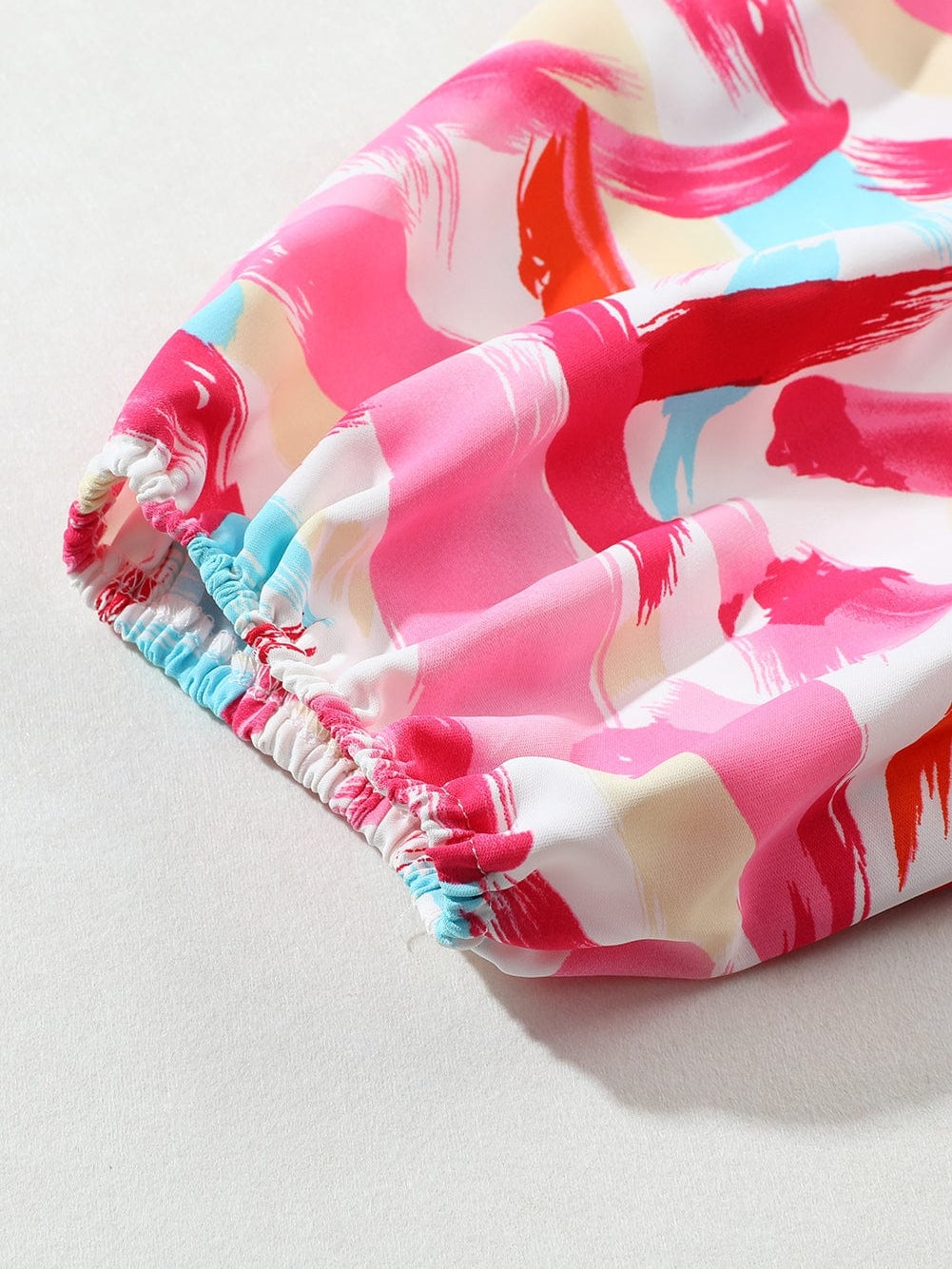 Summer Abstract Print Blouse