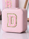 Glitter Chenille Letter Pink Jewelry Organizer