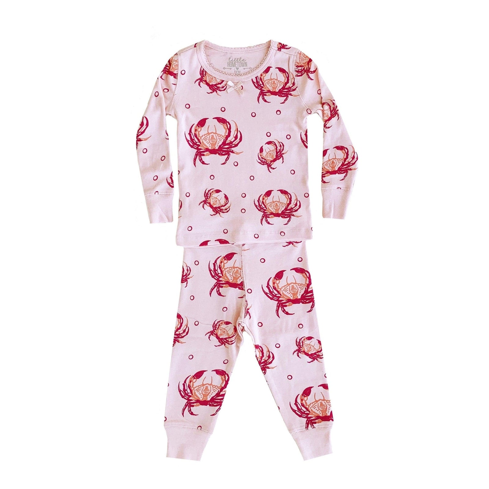 Pijama de cangrejo rosa