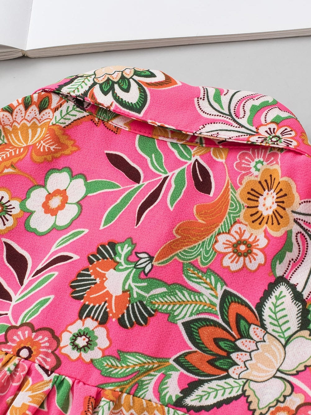 Pink Floral Button-Down Shirt