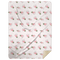 Manta de felpa con diseño de magnolia rosa de 60 x 80 pulgadas 
