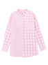 Versatile Pink Plaid Shirt