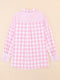 Versatile Pink Plaid Shirt