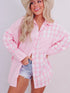 Versatile Pink Plaid Shirt