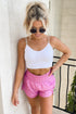 Pink Checkered Board Shorts