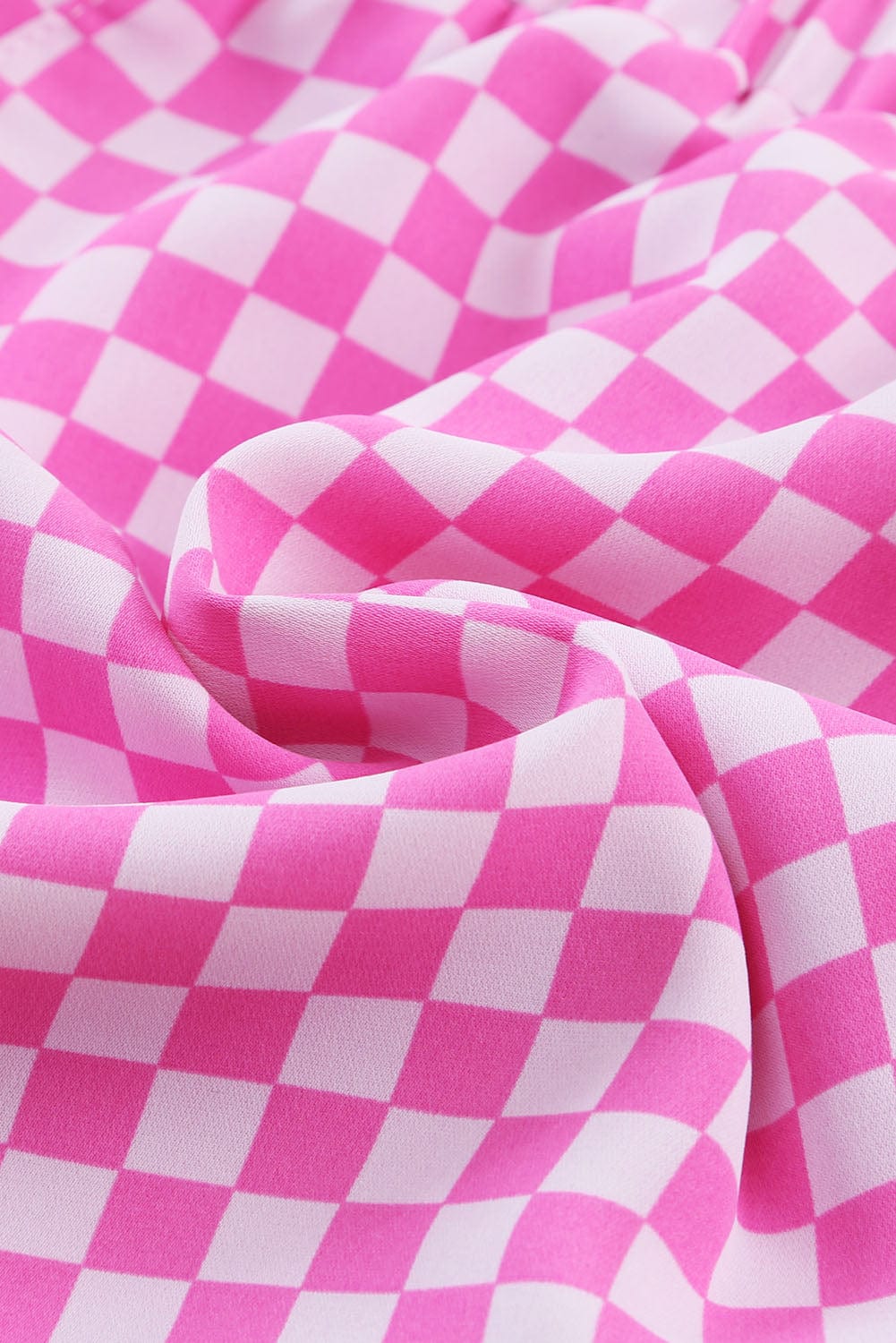 Pink Checkered Board Shorts