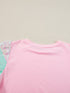Rainbow Striped Sequin Top