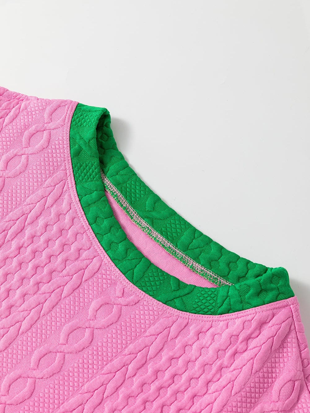 Pink Shorts and Top Set with Side Slits