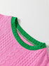 Pink Shorts and Top Set with Side Slits