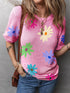 Delicate Floral Print T-Shirt