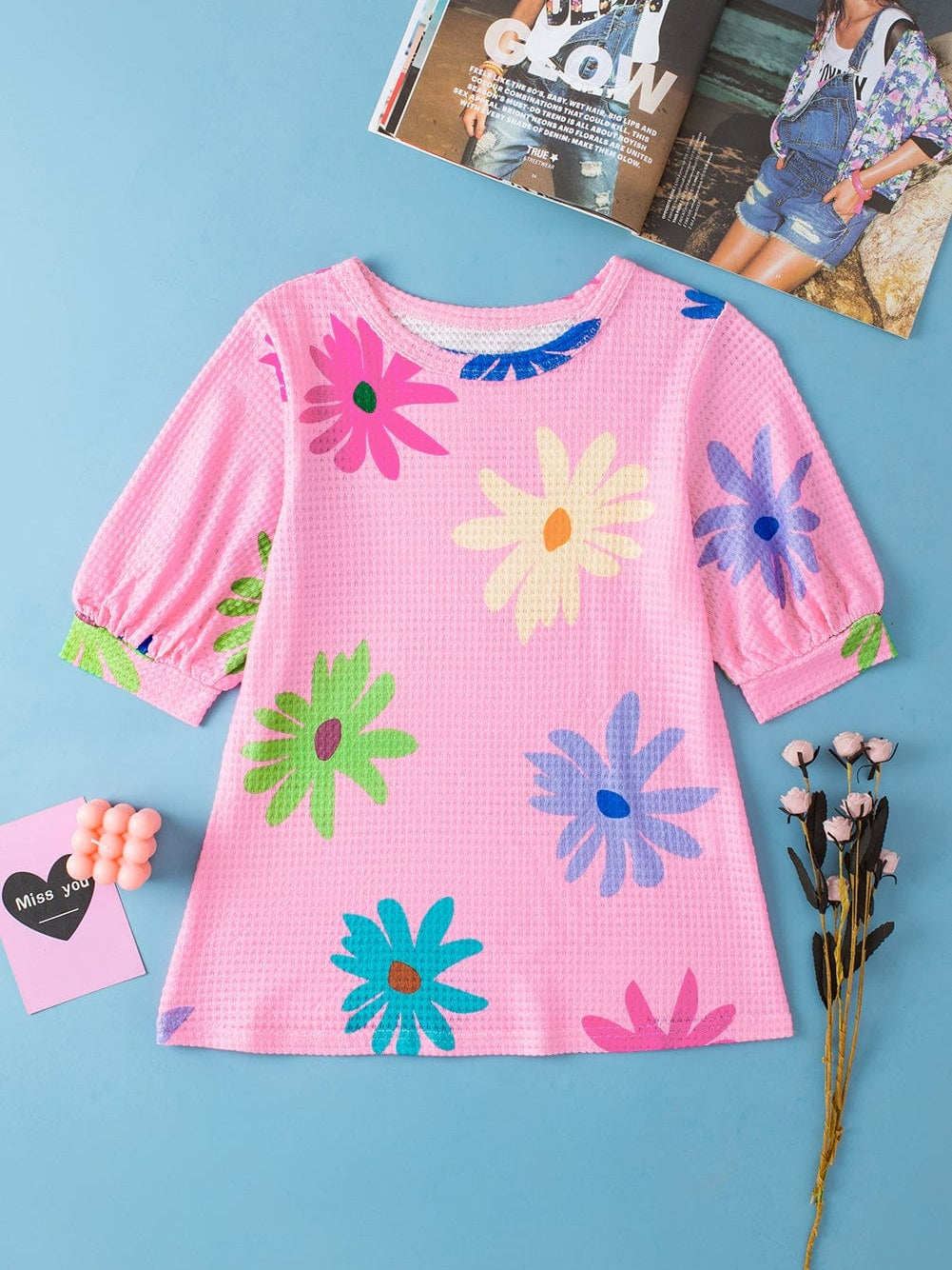 Delicate Floral Print T-Shirt