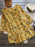 3/4 Sleeve Plus Size Blouse