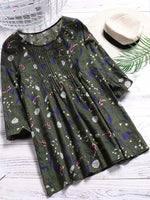 3/4 Sleeve Plus Size Blouse