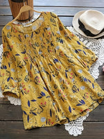 3/4 Sleeve Plus Size Blouse