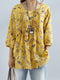 3/4 Sleeve Plus Size Blouse