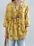 3/4 Sleeve Plus Size Blouse