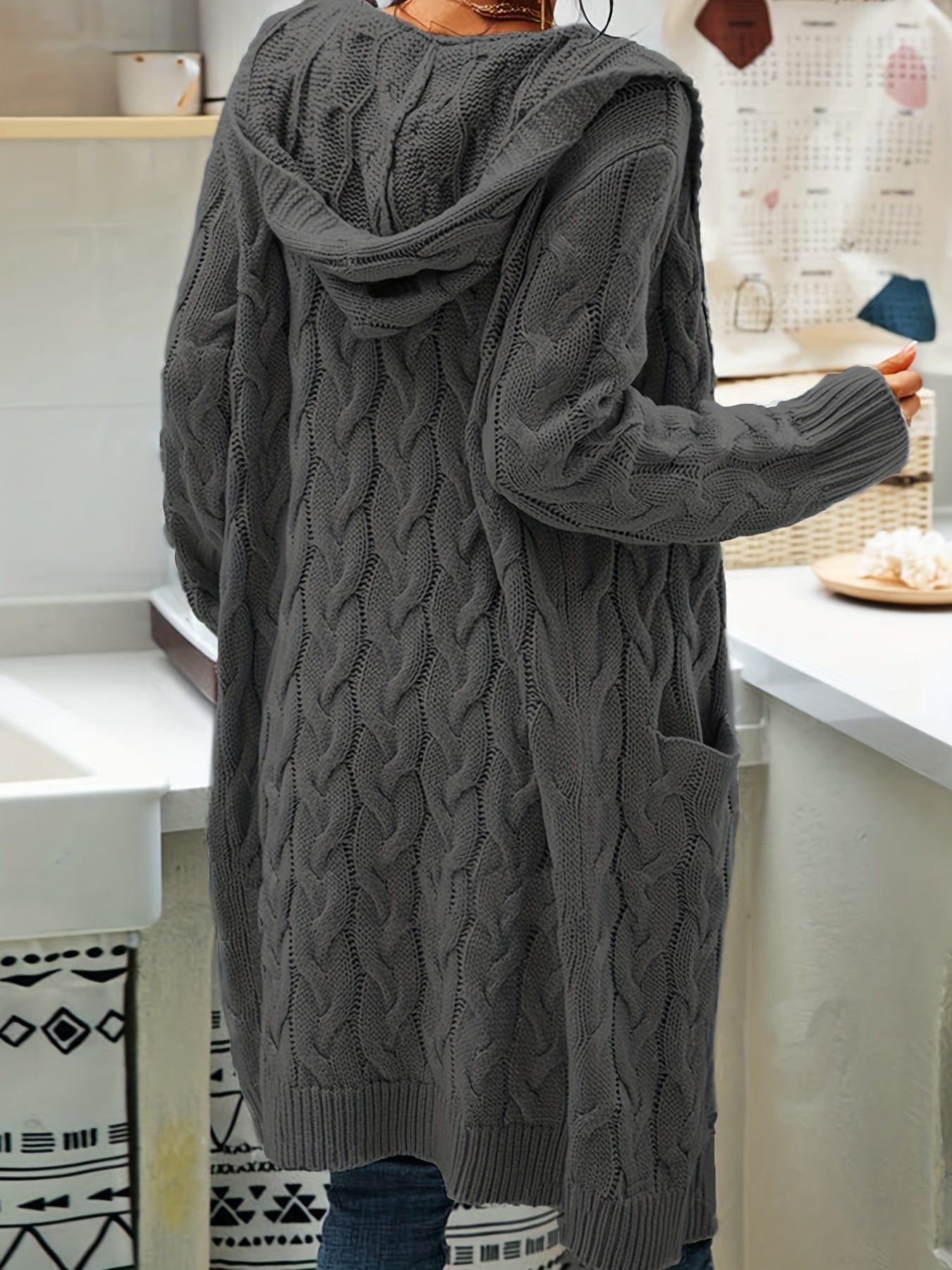 Chunky Cable Knit Cardigan