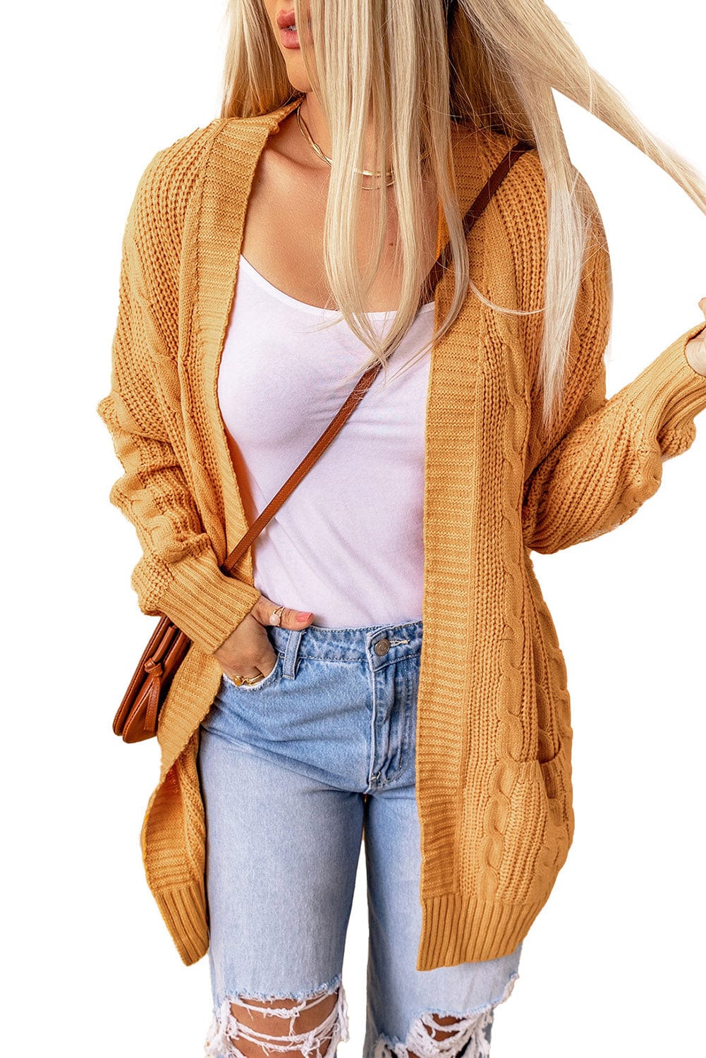 Chunky Cable Knit Cardigan