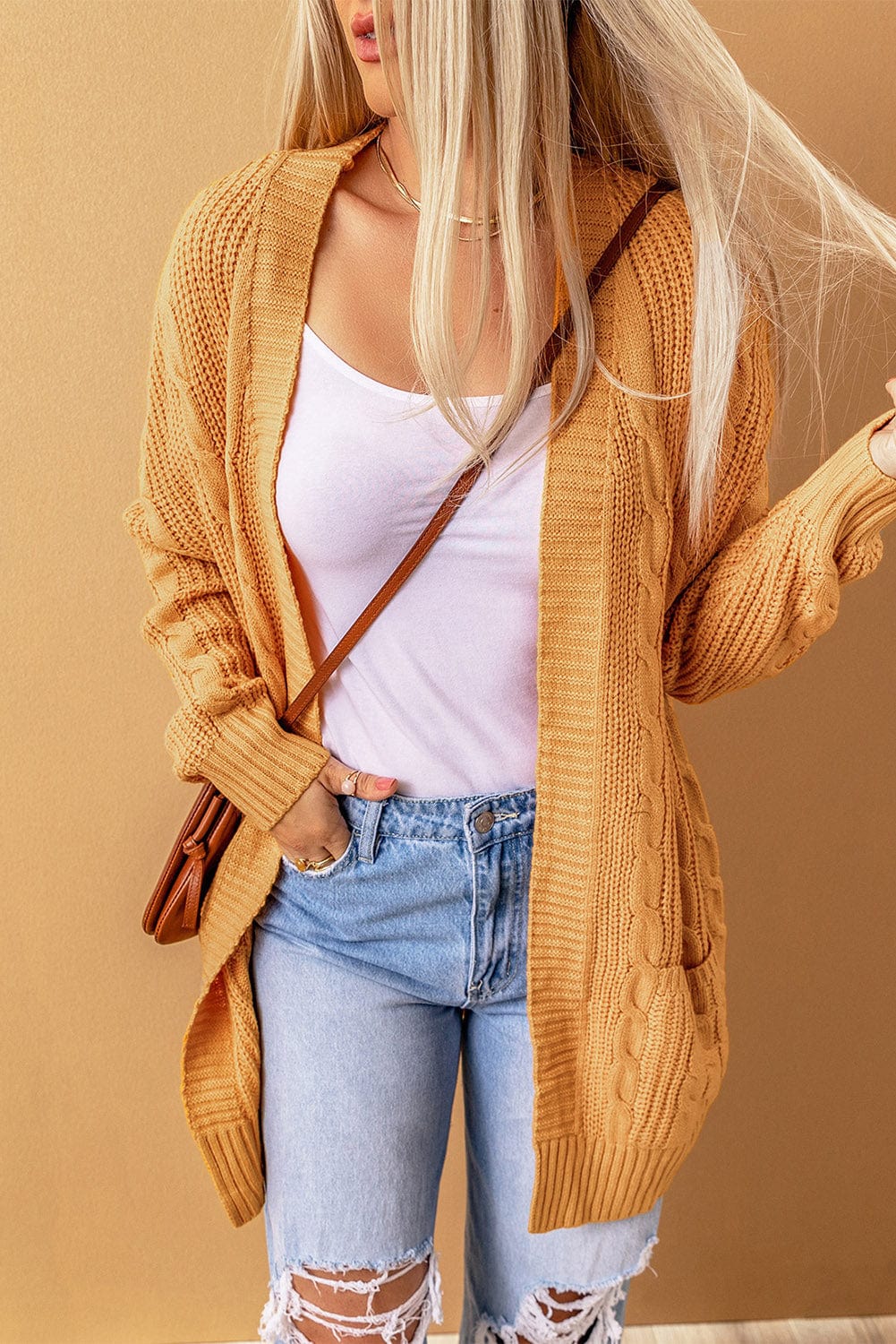 Chunky Cable Knit Cardigan