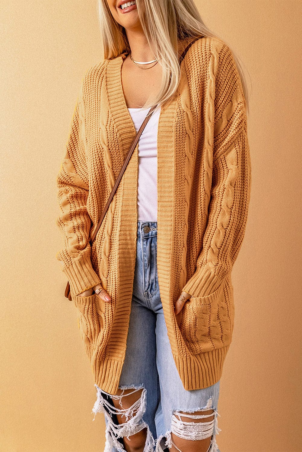 Chunky Cable Knit Cardigan