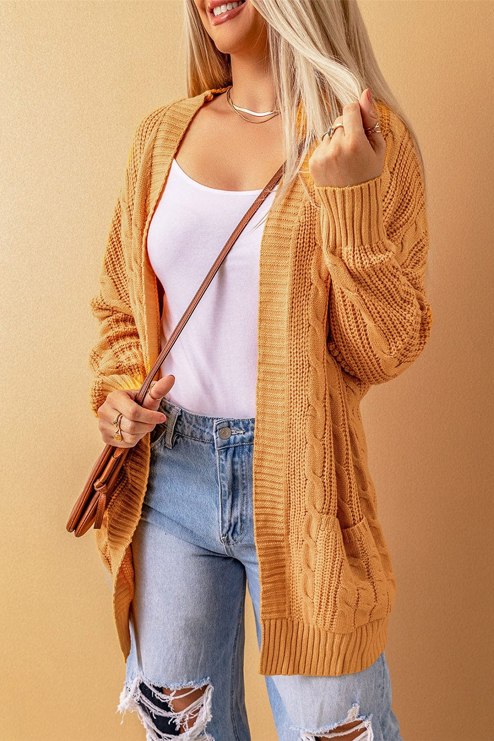 Chunky Cable Knit Cardigan