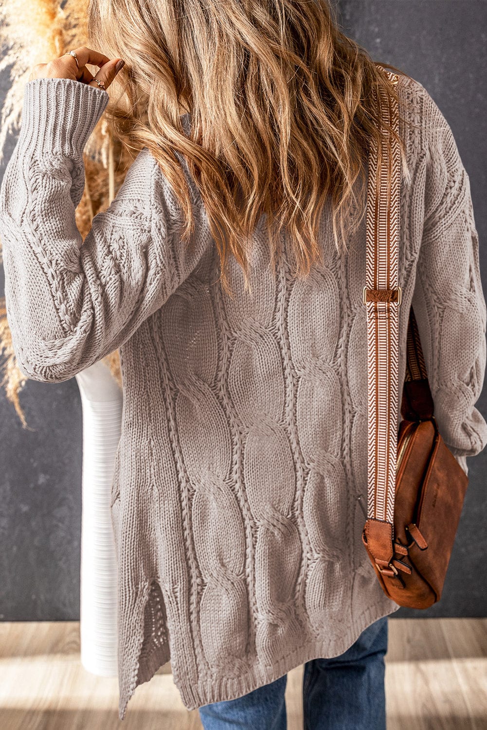 Chunky Cable Knit Cardigan