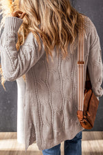 Chunky Cable Knit Cardigan