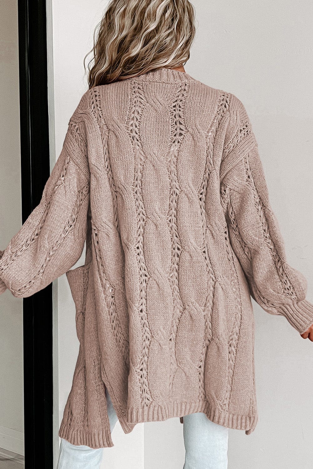 Chunky Cable Knit Cardigan