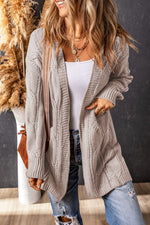 Chunky Cable Knit Cardigan