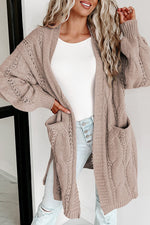 Chunky Cable Knit Cardigan