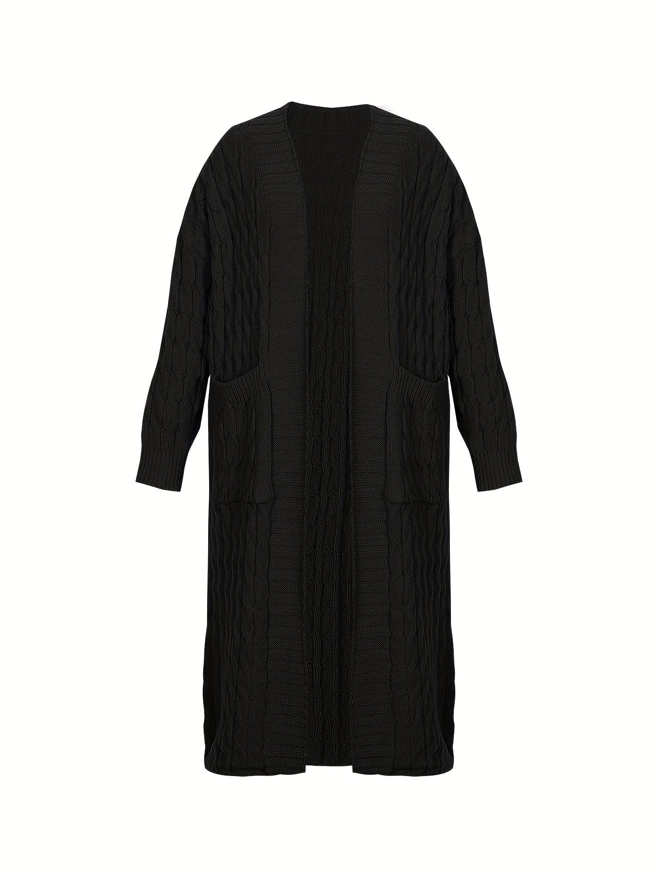 Oversized Knit Cardigan Plus Size