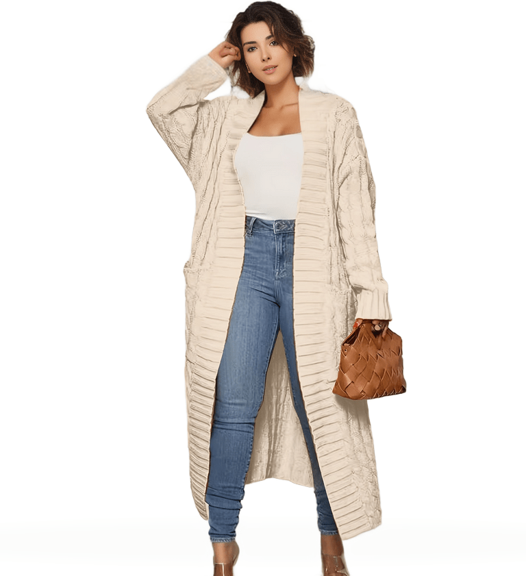 Oversized Knit Cardigan Plus Size
