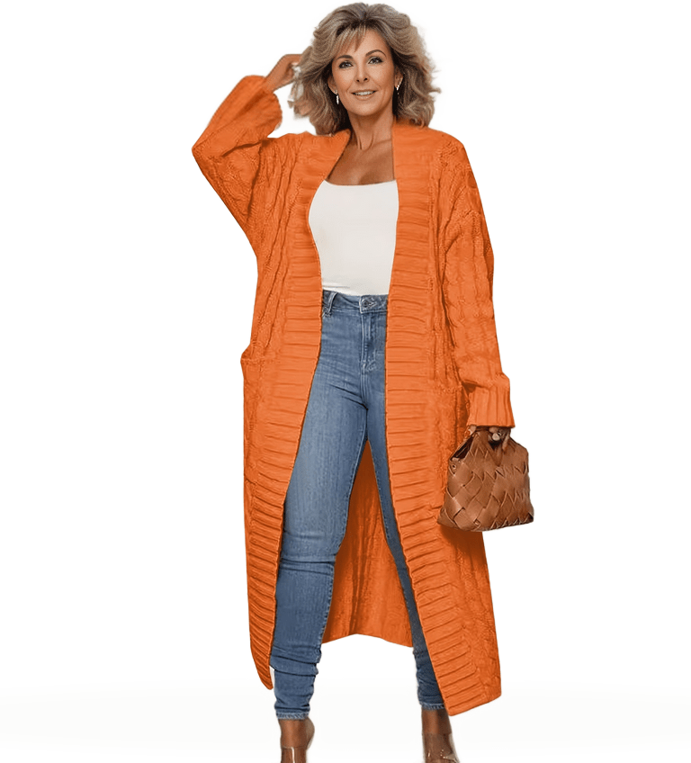 Oversized Knit Cardigan Plus Size