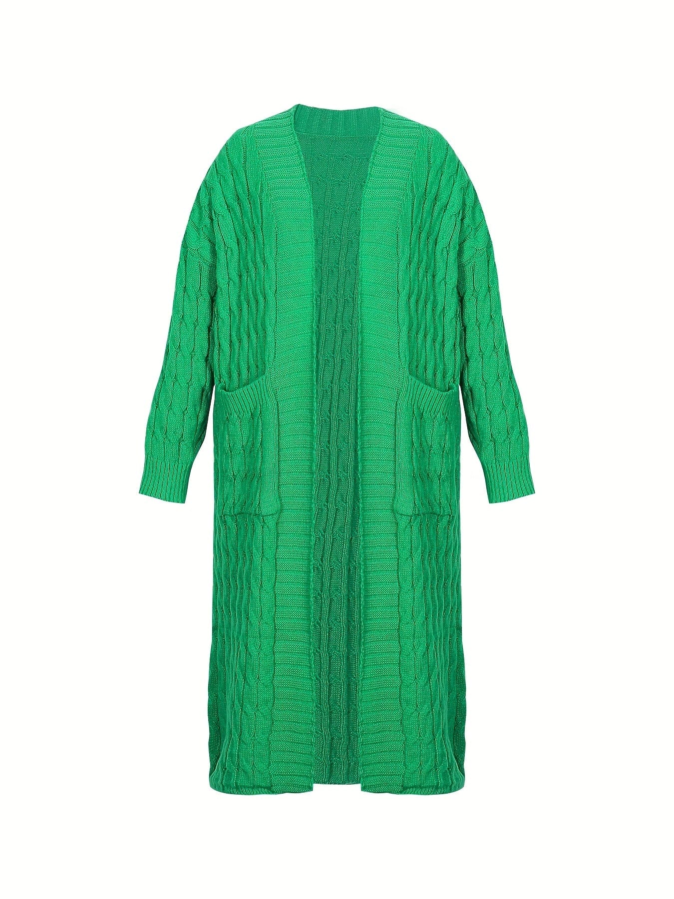 Oversized Knit Cardigan Plus Size