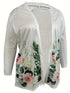 Open Front Long Cardigan with Tribal Print