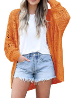 Knitted Open Front Cardigan